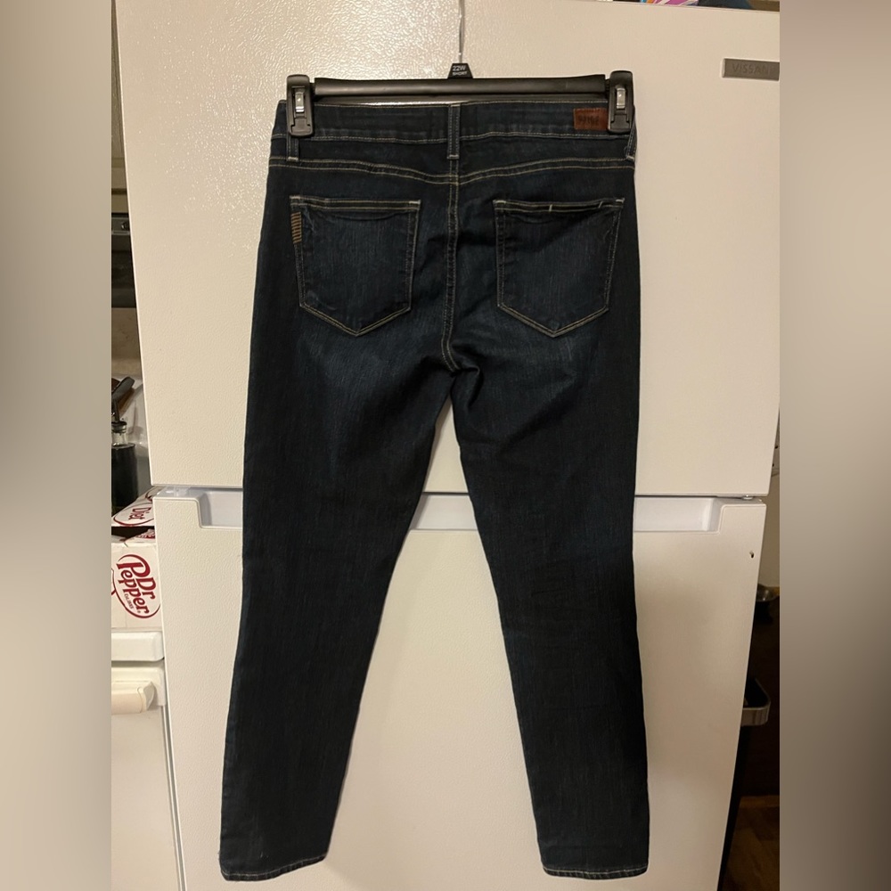Paige Kylie Crop Jeans Size 27 ‎ Womens Straight Leg Blue Stretch Denim - Picture 2 of 7